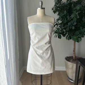 Zara Strapless Cream Dress
